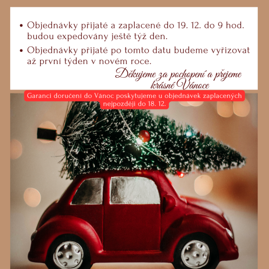 Doručení zboží do Vánoc