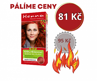 Barva na vlasy - MĚDĚNĚ ČERVENÁ