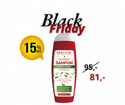 Bylinný šampon proti lupům z Henny