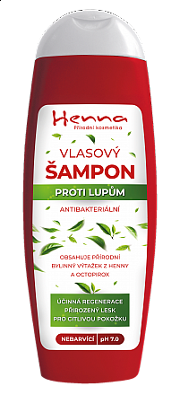 Bylinný šampon proti lupům z Henny