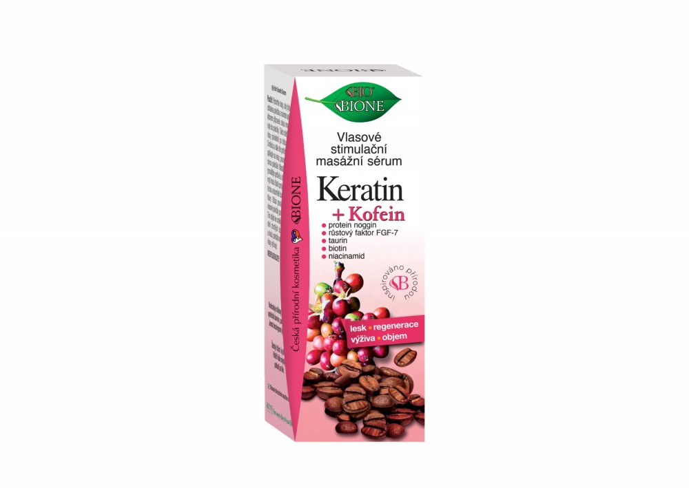 Hair stimulation massage serum KERATIN + CAFFEINE 215 ml
